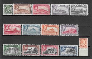 GIBRALTAR 1938/51 SG 121/31 MNH Cat £180