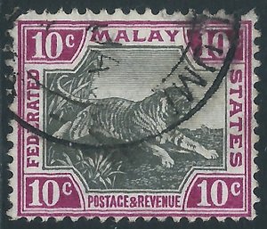 Malaya, Sc #23, 10c Used