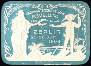 1906 German Poster Stamp Berlin Agricultural Exhibition 21-26 June 1906 MNH