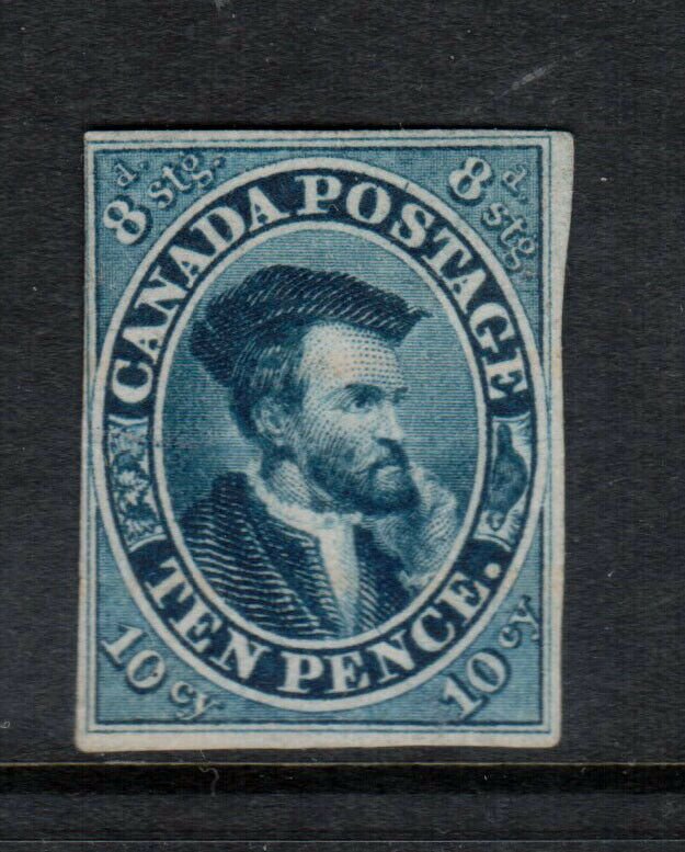 Canada #7a Very Fine Mint Unused (Certificate States Regummed & Minute Tear)