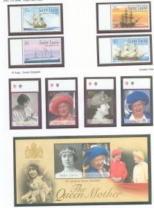 St. Lucia #1151-1159 Mint (NH) Single (Complete Set) (Navy) (Queen)