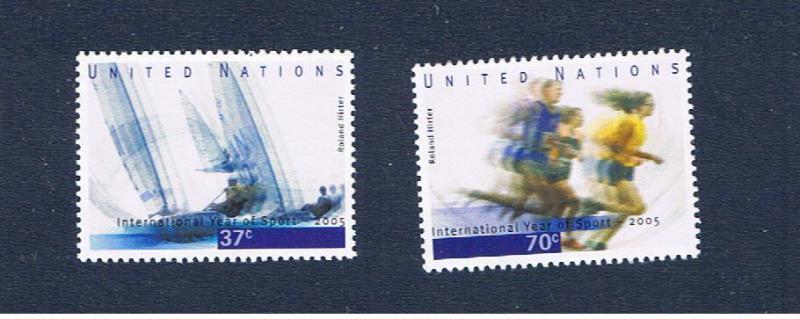 UN NY #887-888 MNH OG  International Sports  Free S/H