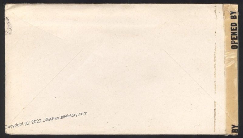 Hawaii USA 1945 APO 955 Military Territorial Mail Cover 109137