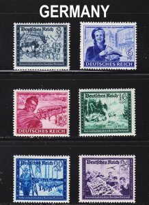 Germany Scott B272-77 complete set F to VF mint OG NH.