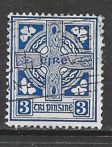 Ireland 111: 3p Celtic Cross, used, F