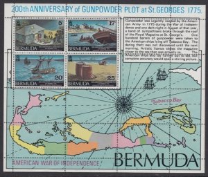Bermuda 329-32 Gunpowder Plot SS mnh