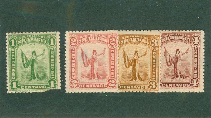 NICARAGUA 295-8 #295 LR,296-THIN MH BIN $2.00