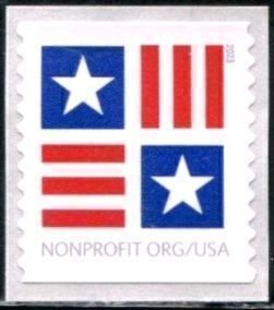 U.S.#5756 Stars & Bars Patriotic Block 5c Coil Single, MNH.