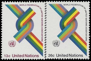 UN New York 1976 #272-273 Mint NH