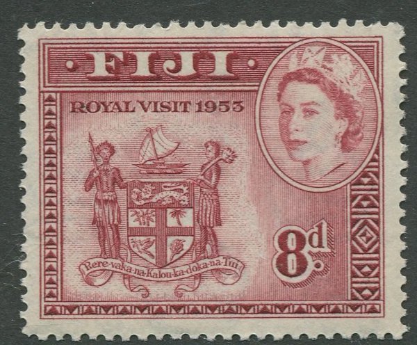 STAMP STATION PERTH Fiji #146 QEII Royal Visit Issue MVLH CV$0.75