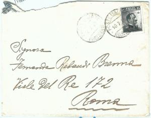 71636 - EGEO Rhodes - Postal History - Saxon 4 block on ENVELOPE 1913-