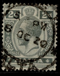 MALTA GV SG75b, 2d deep slate, FINE USED. Cat £19. 