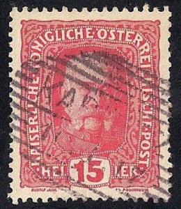 Austria #150 15 H Franz used XF