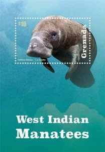 Grenada - 2015 - West Indian Manatees - Souvenir Sheet - MNH