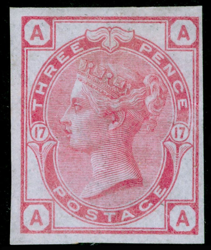 SG144, 3d pale rose plate 17, LH MINT. Cat £2500. IMPRIMATUR. AA