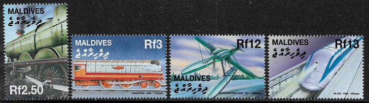 Maldive Is #2494-7 MNH Set - Transportation