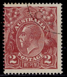 AUSTRALIA GV SG78a, 2d bright red-brown, USED.