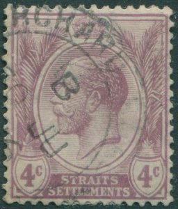 Malaysia Straits Settlements 1912 SG197 4c dull purple KGV FU