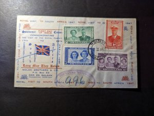 1947 Swaziland Souvenir First Day Cover FDC Mbabane to Dar Es Salaam British KUT