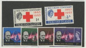 Falkland Islands #147-148/158-61 Used Single (Complete Set)