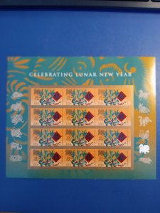 US# 5254, Year of the Dog, Sheet of 12 @ .49c, MNH (2018)