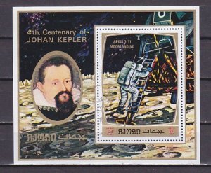 Ajman, Mi cat. 999, BL297 A. Moon Landing s/sheet. Canceled. ^