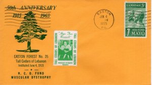 50TH ANNIVERSARY EASTON FOREST NO 35 - EASTON, PA  1985   FDC17825