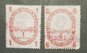 AUSTRIA  Stempelmarke Revenue Stamp Lot MINT MNH z7369