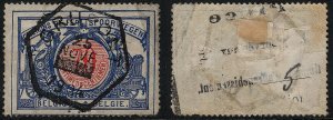 Belgium - 1902 - Scott #Q39 - used - GRUPONT hexagonal pmk