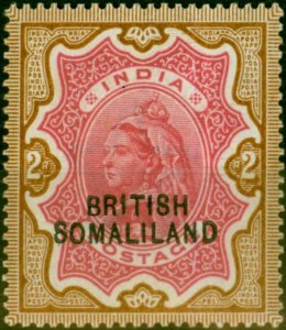 Somaliland 1903 2R Carmine & Yellow-Brown SG22 Fine & Fresh Lightly Mtd Mint