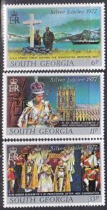 South Georgia 48-50 1977 Elizabeth Cpl MNH