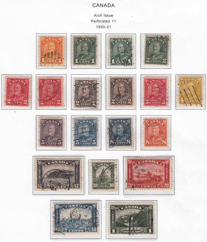 Canada Arch Issues, used, CV $85.00