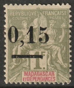 Madagascar 1902 Sc 55 MH*