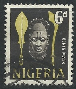 Nigeria 1961 - 6d Benin Mask - SG95 used