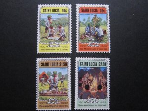 St Lucia 1982 Sc 587-590 set MH