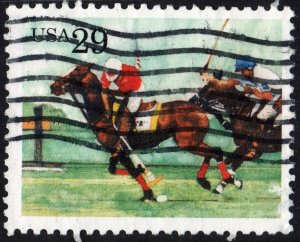 SC#2759 29¢ Sport Horses: Polo Single (1993) Used