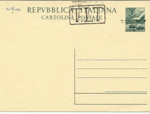 TriesteA-L.12 Democratica n.C3A (above A+C) variety overprint