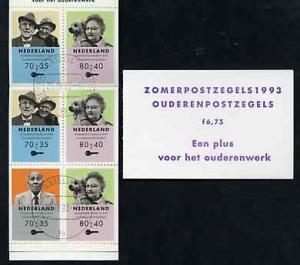 Booklet - Netherlands 1993 Welfare Funds - Senior Citizen...