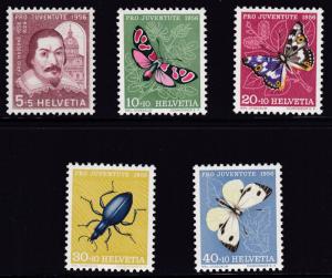 Switzerland 1956 Pro Juventute Semi-Postal complete (5) VF/NH(**)