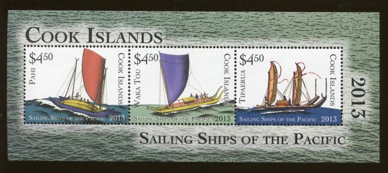 COOK ISLANDS #1452 Souvenir Sheet MNH Sailing Ships Of The Pacific 2013 - 49