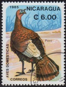 Nicaragua 1469 - Cto - 6cor Turkey (1985) (cv $0.90) (1)