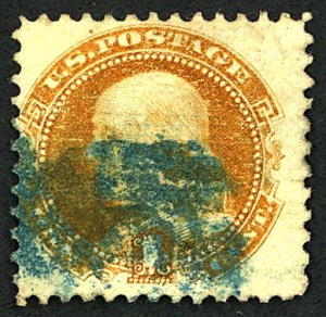 U.S. #112 USED BLUE CANCEL