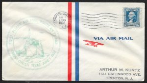 UNITED STATES First Flight Cover 1932 Corpus Christi