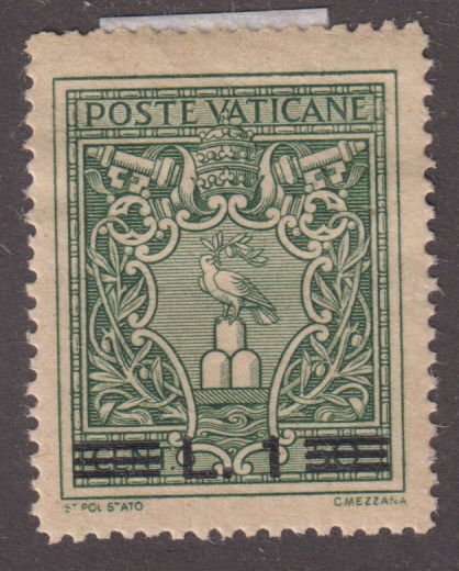 Vatican City 104 Arms of Pope Pius XII O/P 1946