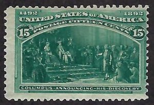 US Scott #238 Mint LH OG Fine