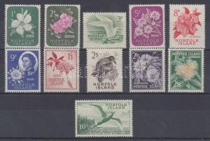 Norfolk Islands stamp Flowers, birds set MNH 1960 26-36 WS123693