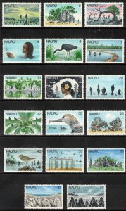 NAURU 1978-79 Island Views; Scott 165-81; MNH