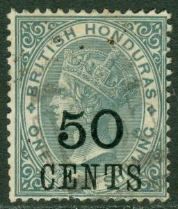 EDW1949SELL : BRITISH HONDURAS 1888 Scott #32 Very Fine, Used. Catalog $105.00.