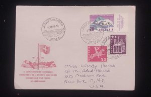 O) 1964 SWITZERLAND, CATHEDRAL GENEVA, POSTILION ON HORSEBACK,  LOYSCHBERG RAILR