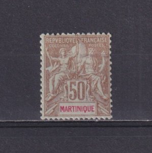 MARTINIQUE 1899, Sc# 49, CV $42, Sage, MH